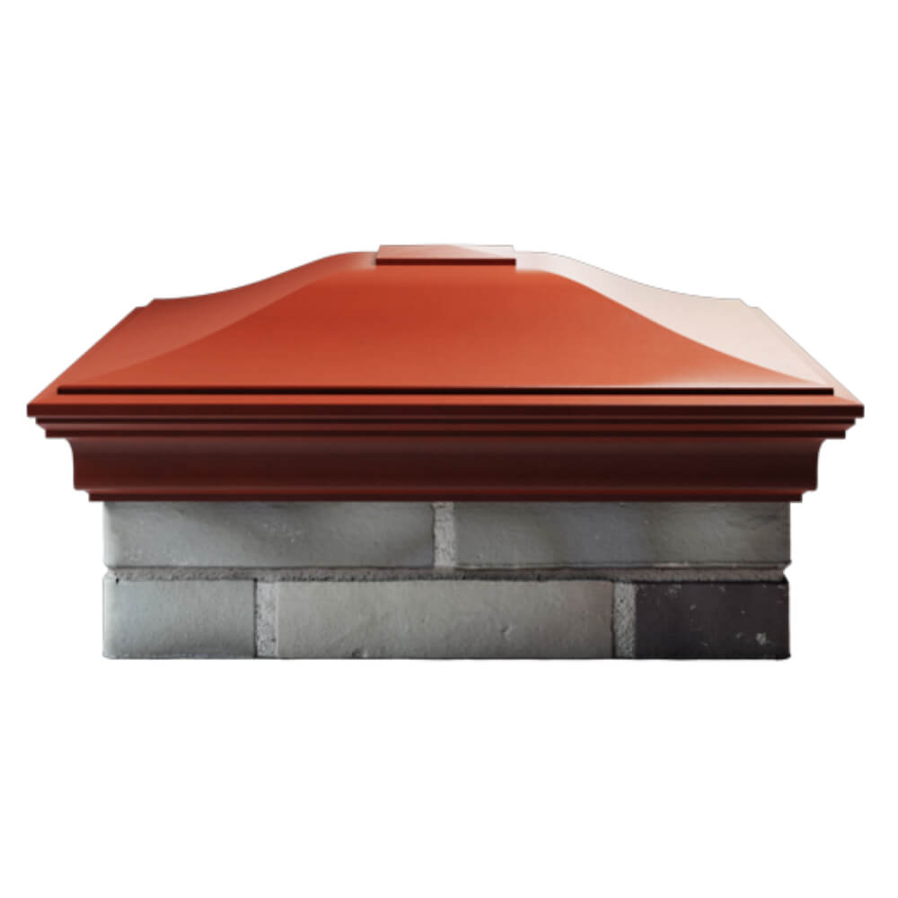 Колпак Zking Монблан Красный на столб 2х2 кирпича (515х515мм) в Чайковском фото
