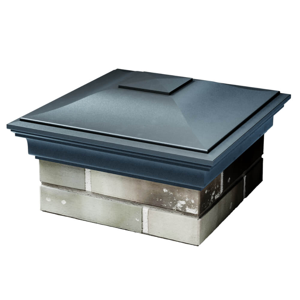 Колпак Zking Монблан Серый на столб 1.5х1.5 кирпича (385х385мм) в Чайковском фото