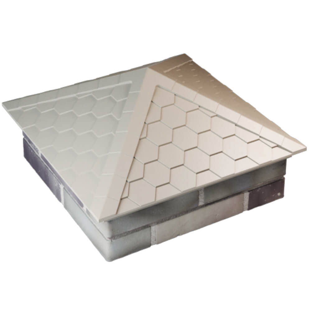 Колпак Zking Эверест Бежевый на столб 2х2 кирпича (535х535мм) Чайковский фото