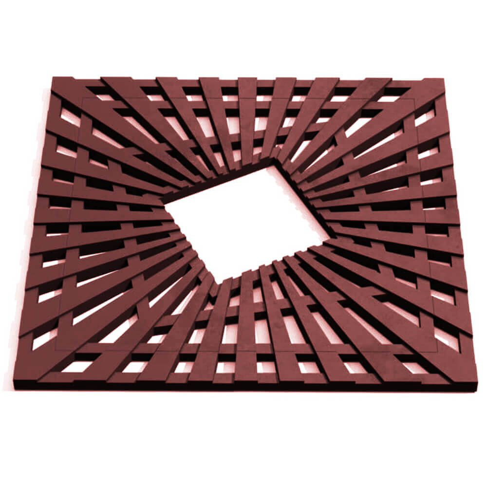 Приствольная решетка для дерева ZKING ATMOSPHERE 1.2х1.2м Коричневая Чайковский фото