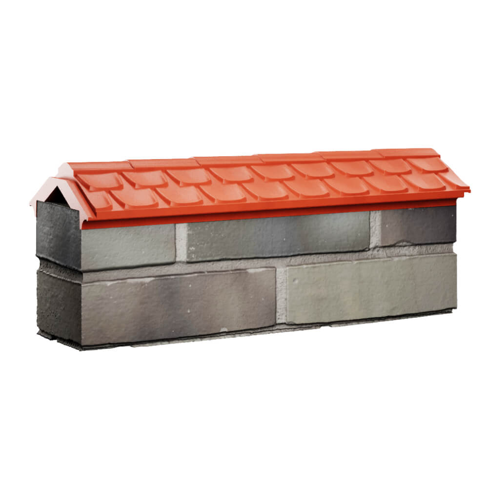 Парапет Zking Эльбрус Красный с посадкой на 0.5 кирпича (130мм) Чайковский фото