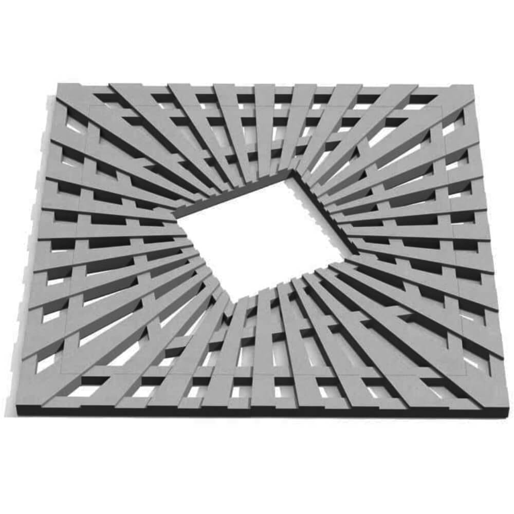 Приствольная решетка для дерева ZKING ATMOSPHERE 1.2х1.2м Серая Чайковский фото