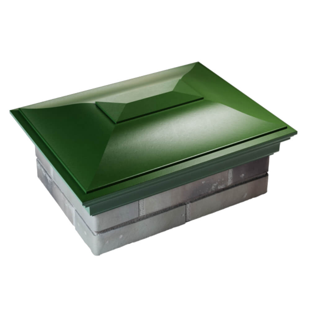 Колпак Zking Монблан Зеленый на столб 2х1.5 кирпича (515х385мм) Чайковский фото