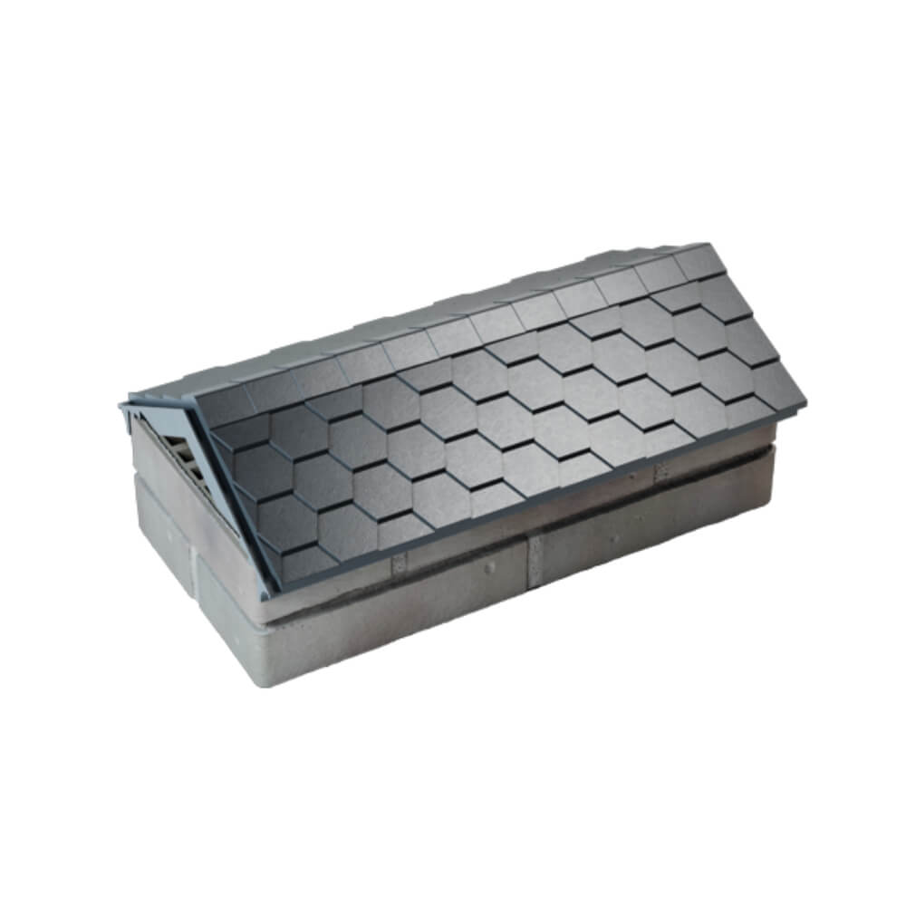 Парапет Zking Эверест Серый с посадкой на 1 кирпич (200/225/255мм) в Чайковском фото