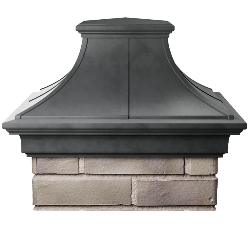 Колпак Zking Монблан Премиум Серый на столб 1.5х1.5 кирпича (385х385мм) Чайковский фото