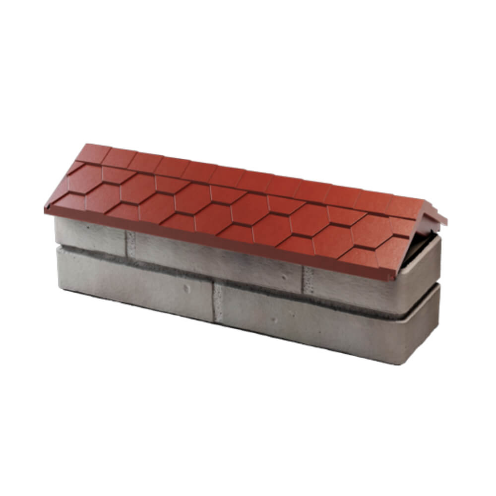 Парапет Zking Эверест Красный с посадкой на 0.5 кирпича (130мм) в Чайковском фото