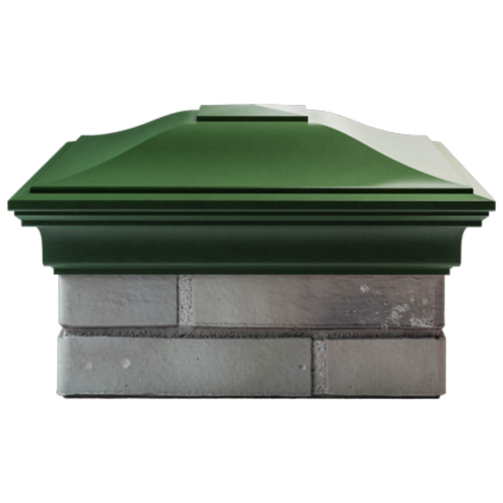 Колпак Zking Монблан Зеленый на столб 1.5х1.5 кирпича (385х385мм) Чайковский фото