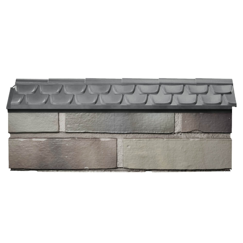 Парапет Zking Эльбрус Серый с посадкой на 0.5 кирпича (130мм) в Чайковском фото