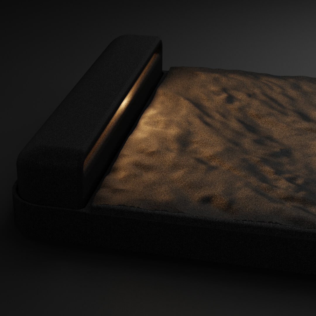 LED Светильник для шаговой плиты STONE Черный Сланец 330х75х98мм Чайковский фото