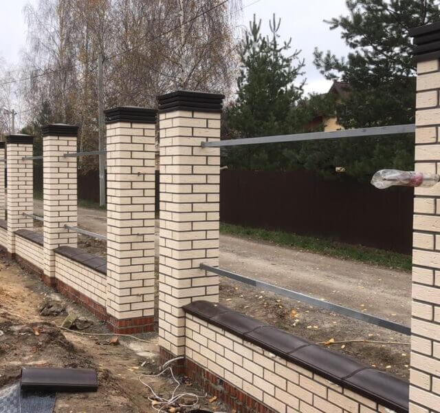 Колпак Zking Бона ХайТек Коричневый на столб 1.5х1.5 кирпича (385х385мм) в Чайковском фото