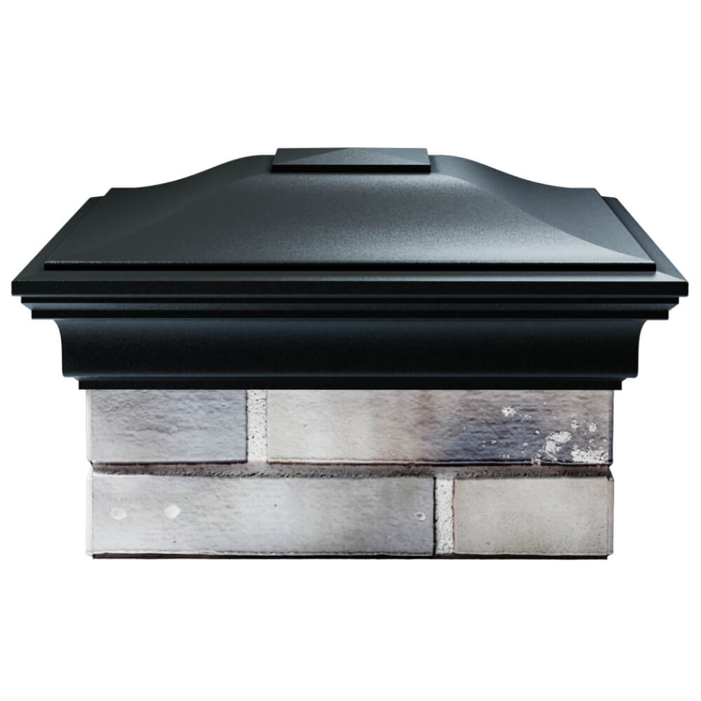 Колпак Zking Монблан Черный на столб 1.5х1.5 кирпича (385х385мм) Чайковский фото