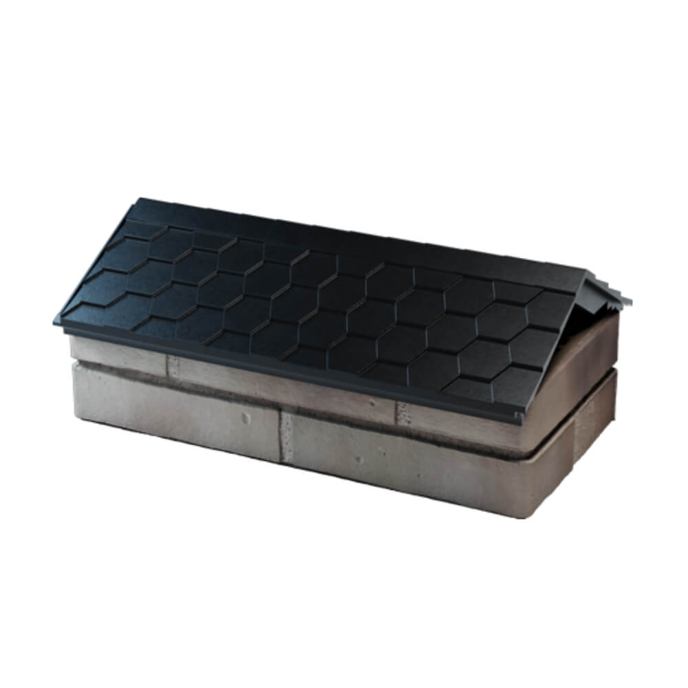 Парапет Zking Эверест Черный с посадкой на 1 кирпич (200/225/255мм) в Чайковском фото