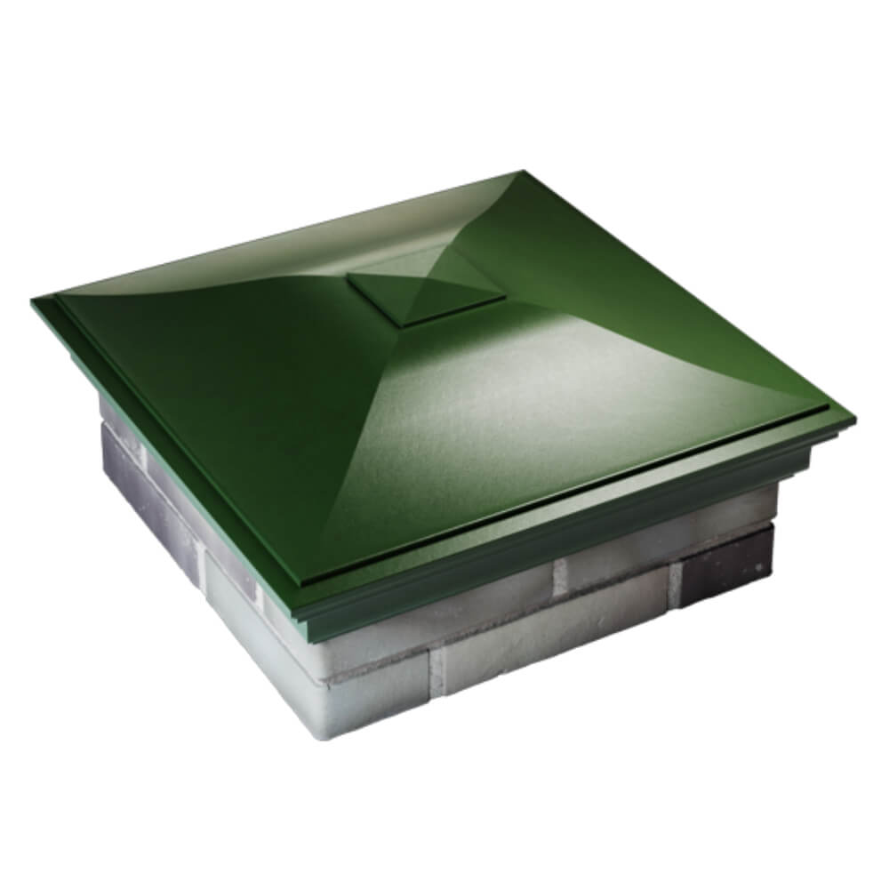 Колпак Zking Монблан Зеленый на столб 2х2 кирпича (515х515мм) Чайковский фото