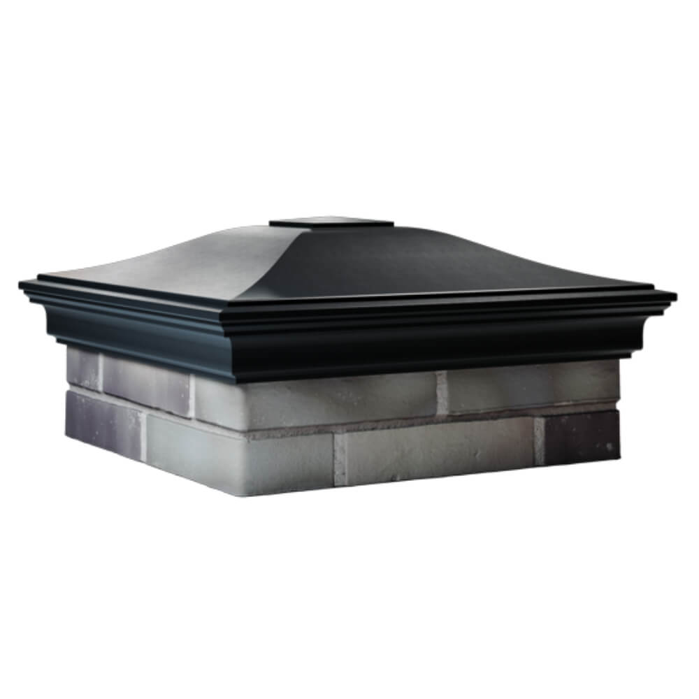 Колпак Zking Монблан Черный на столб 2х2 кирпича (515х515мм) в Чайковском фото