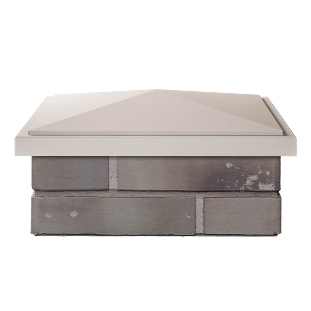 Колпак Zking БонаМоно Бежевый на столб 1.5х1.5 кирпича (385х385, 400х400мм) Чайковский фото