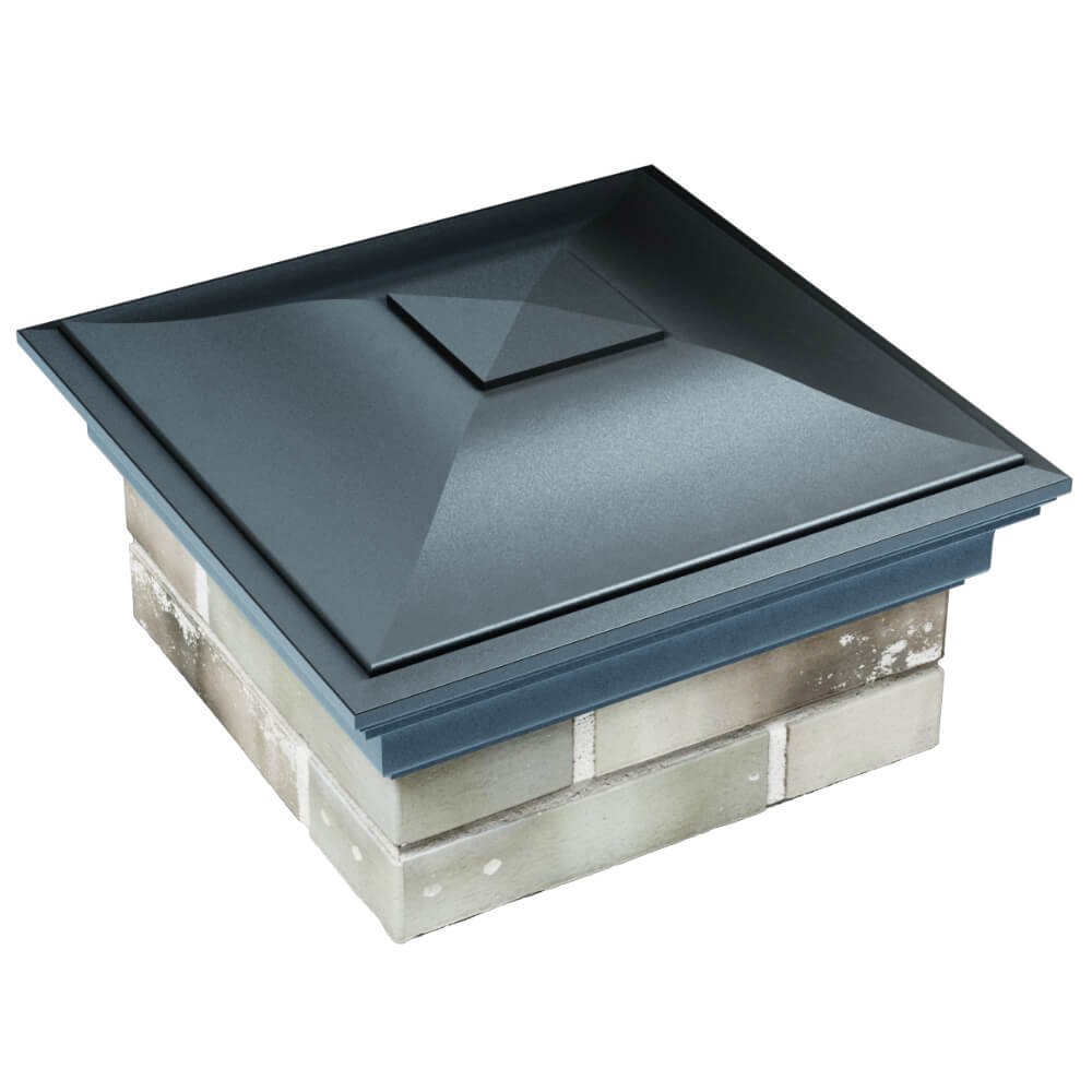 Колпак Zking Монблан Серый на столб 1.5х1.5 кирпича (385х385мм) в Чайковском фото