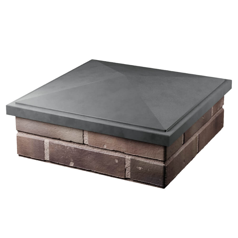 Колпак Zking БонаМоно Серый на столб 2х2 кирпича (515х515, 530х530мм) в Чайковском фото