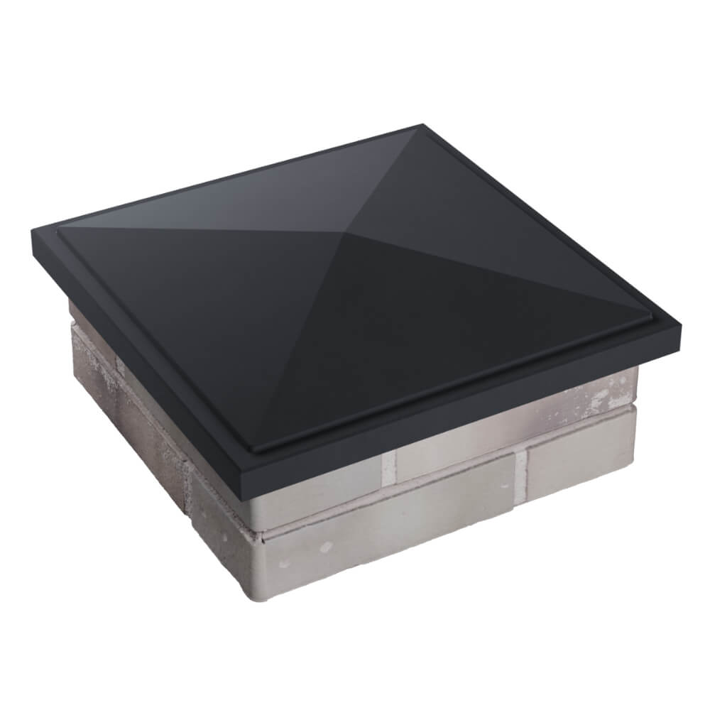 Колпак Zking БонаМоно Серый на столб 1.5х1.5 кирпича (385х385, 400х400мм) в Чайковском фото