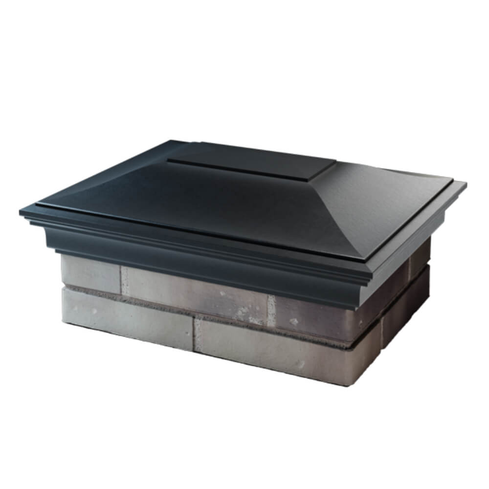 Колпак Zking Монблан Черный на столб 2х1.5 кирпича (515х385мм) в Чайковском фото