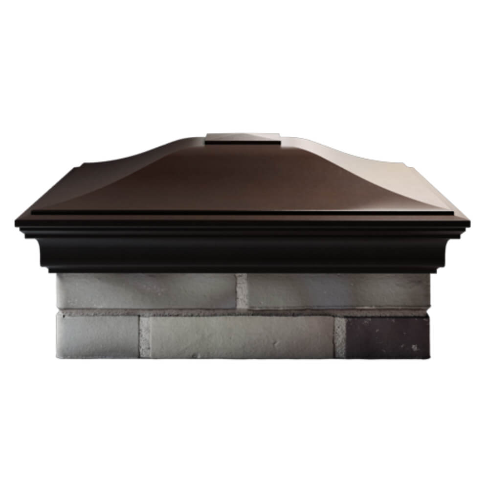 Колпак Zking Монблан Коричневый на столб 2х2 кирпича (515х515мм) в Чайковском фото