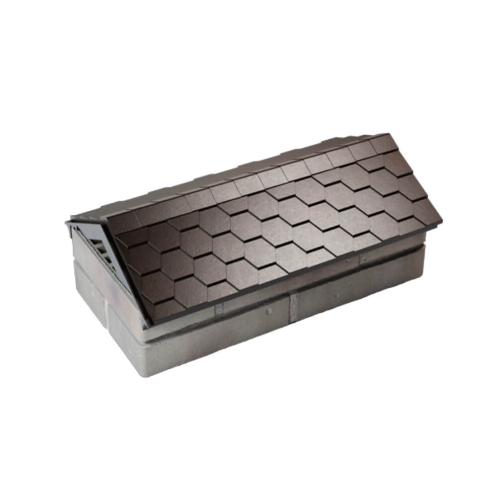 Парапет Zking Эверест Коричневый с посадкой на 1 кирпич (200/225/255мм) в Чайковском фото