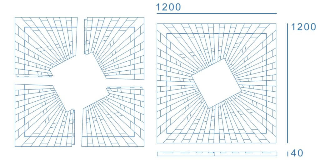 Приствольная решетка для дерева ZKING ATMOSPHERE 1.2х1.2м Черная в Чайковском фото