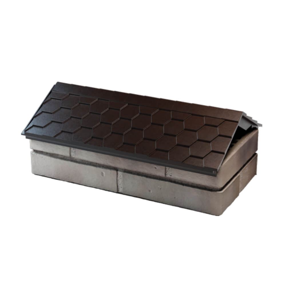 Парапет Zking Эверест Коричневый с посадкой на 1 кирпич (200/225/255мм) в Чайковском фото