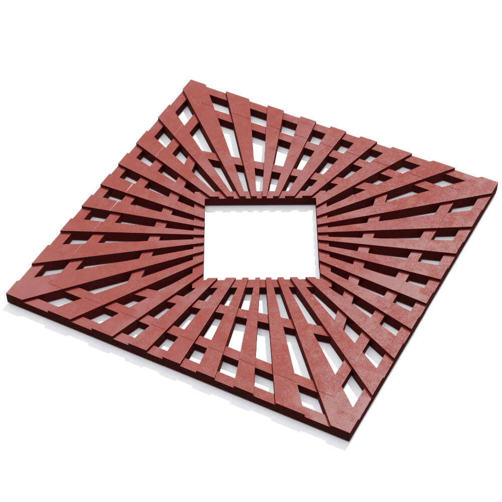 Приствольная решетка для дерева ZKING ATMOSPHERE 1.2х1.2м Красная в Чайковском фото