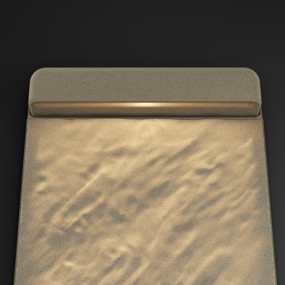 LED Светильник для шаговой плиты STONE Светлая Галька 330х75х98мм в Чайковском фото