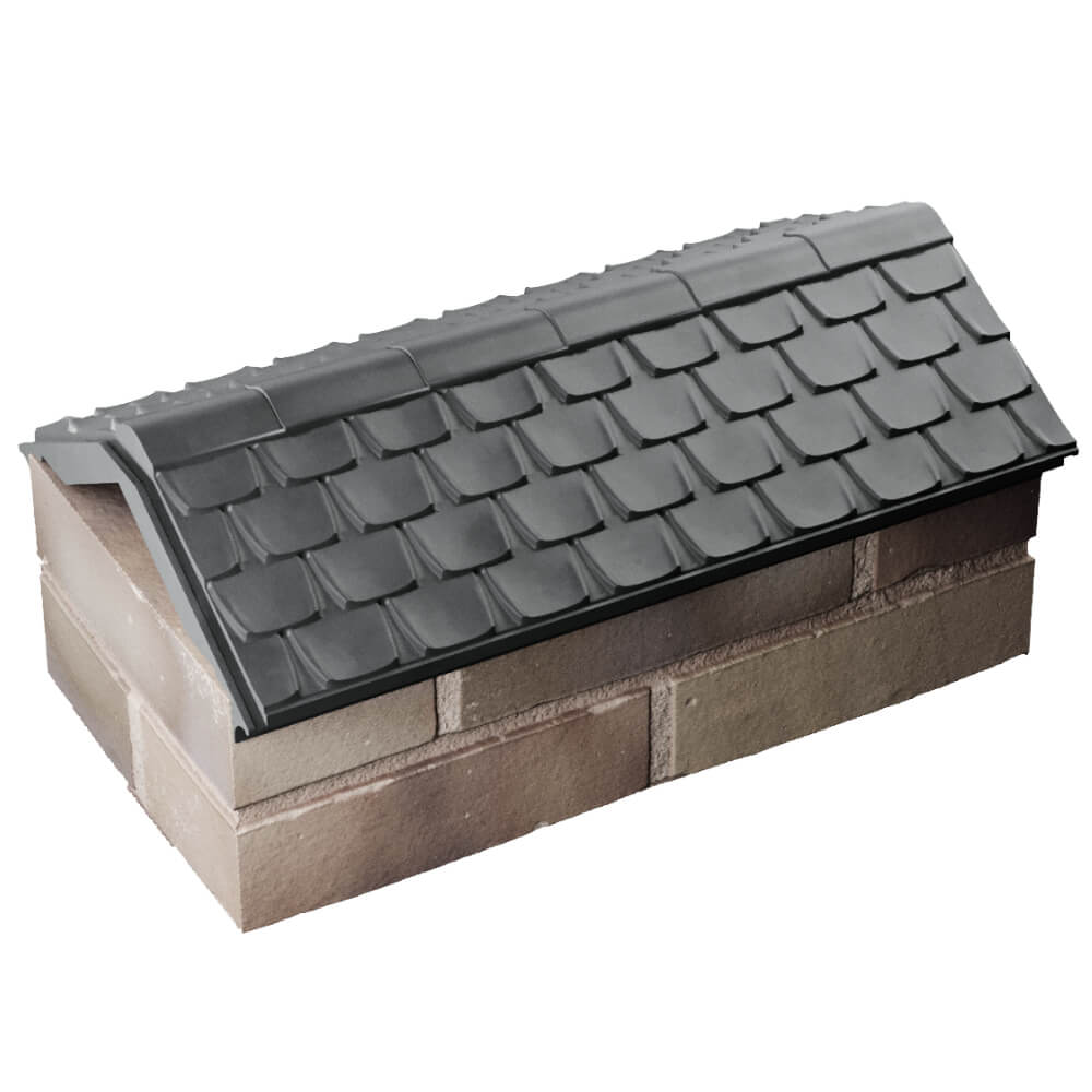 Парапет Zking Эльбрус Серый с посадкой на 1 кирпич (255мм) в Чайковском фото