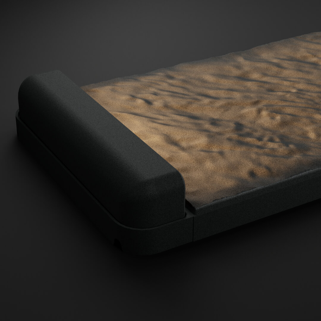 LED Светильник для шаговой плиты STONE Графитовый Серый 330х75х98мм в Чайковском фото