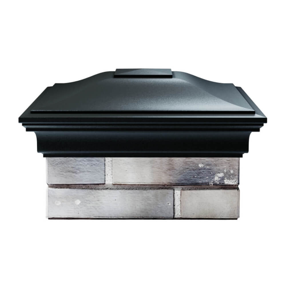 Колпак Zking Монблан Черный на столб 1.5х1.5 еврокирпича 0.7НФ (355х355мм) Чайковский фото