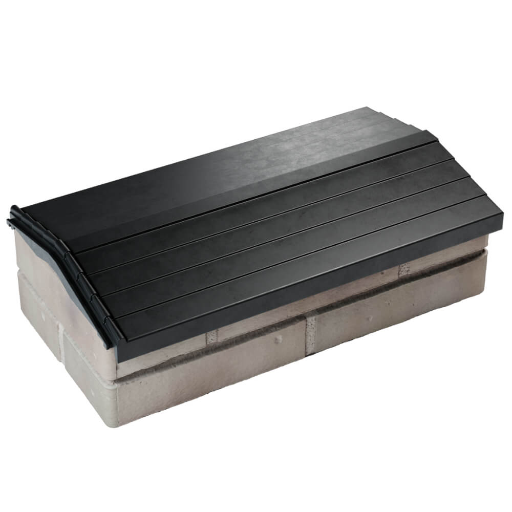 Парапет Zking Бона ХайТек Черный с посадкой на 1 кирпич (200/225/255мм) в Чайковском фото