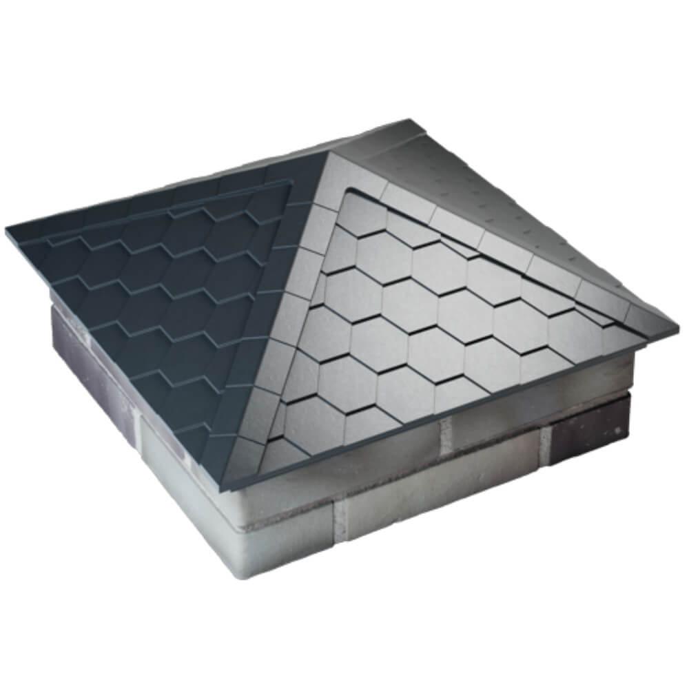 Колпак Zking Эверест Серый на столб 2х2 кирпича (535х535мм) Чайковский фото