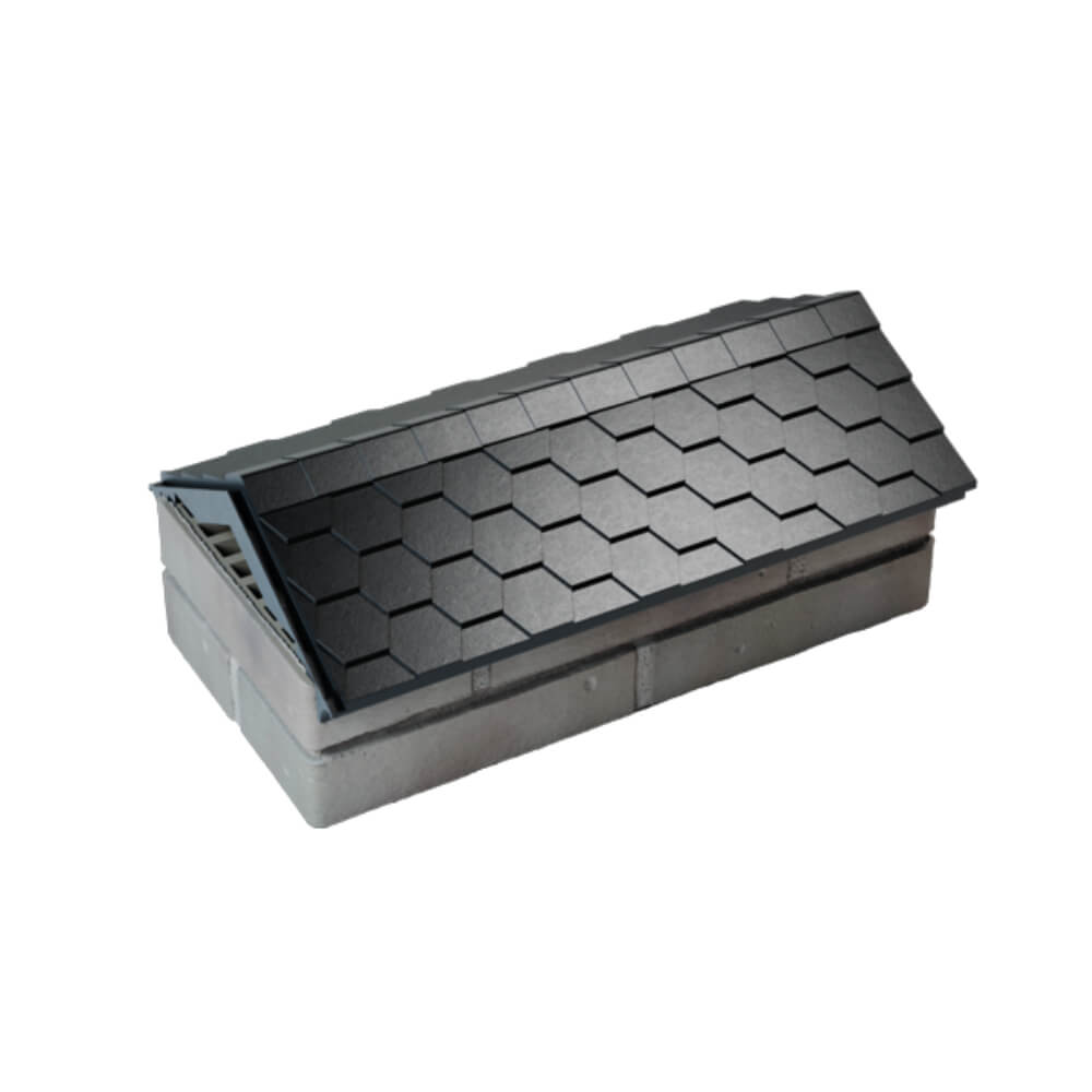 Парапет Zking Эверест Черный с посадкой на 1 кирпич (200/225/255мм) в Чайковском фото