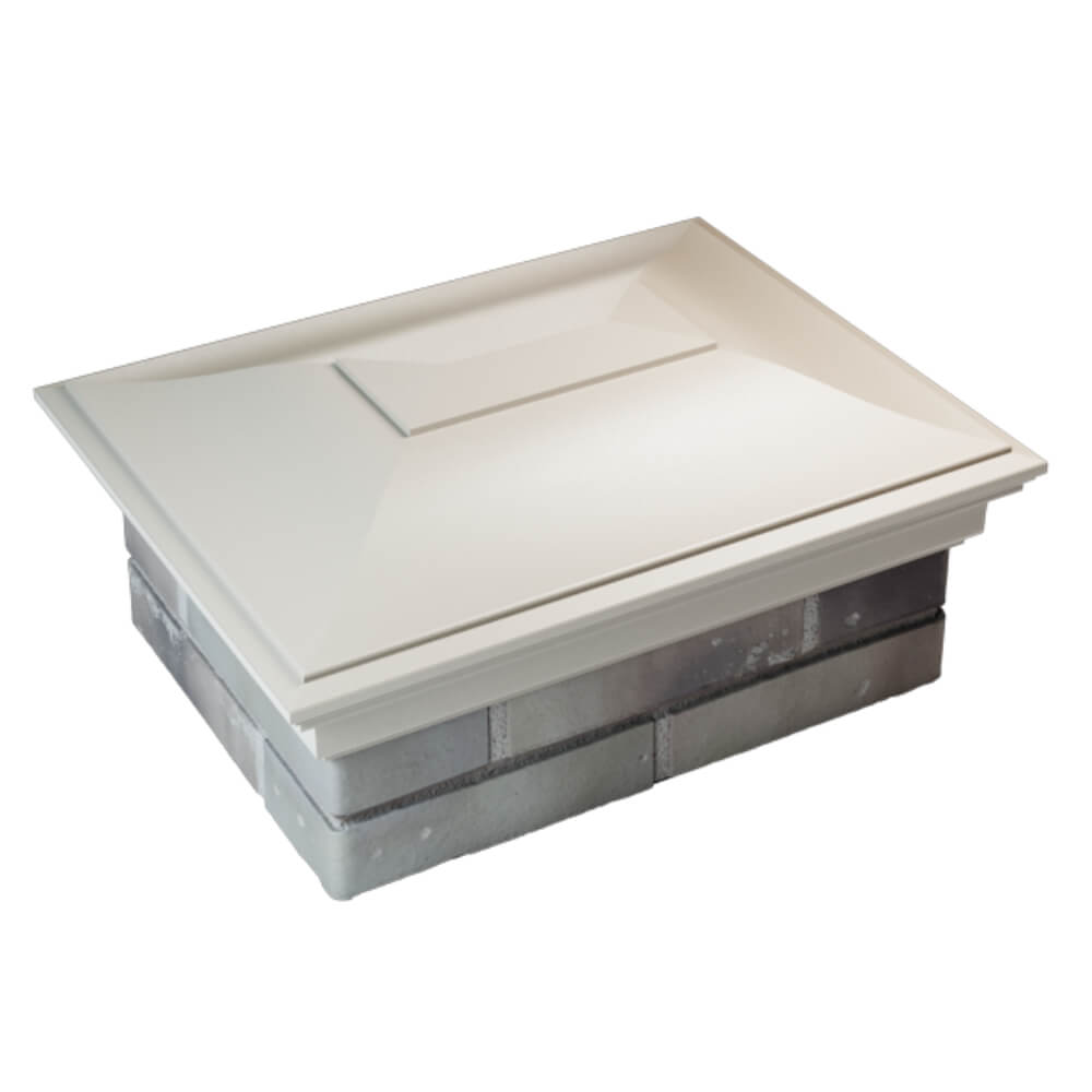 Колпак Zking Монблан Бежевый на столб 2х1.5 кирпича (515х385мм) Чайковский фото