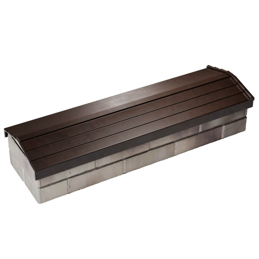 Парапет Zking Бона ХайТек Коричневый посадка на 0.5 кирпича (130мм) в Чайковском фото