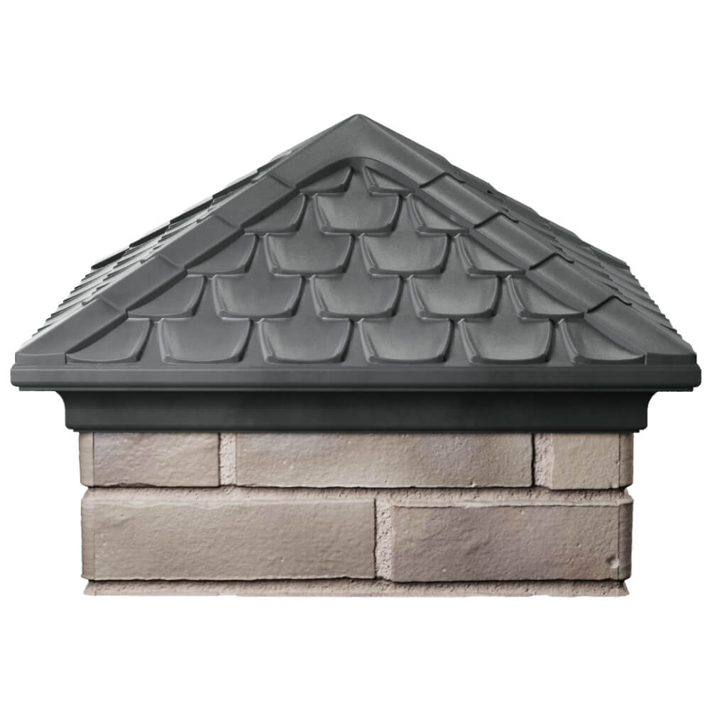 Колпак Zking Эльбрус Серый на столб 1.5х1.5 кирпича (385х385мм) Чайковский фото