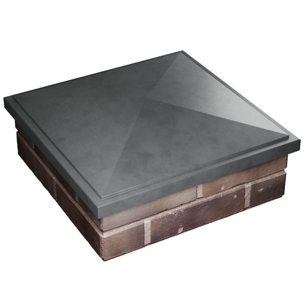 Колпак Zking БонаМоно Серый на столб 2х2 кирпича (515х515, 530х530мм) в Чайковском фото