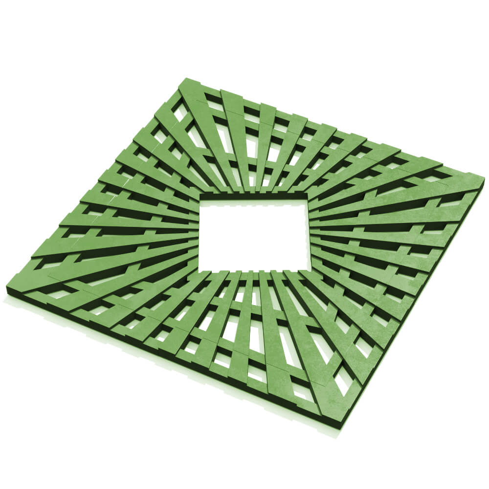 Приствольная решетка для дерева ZKING ATMOSPHERE 1.2х1.2м Зеленая в Чайковском фото