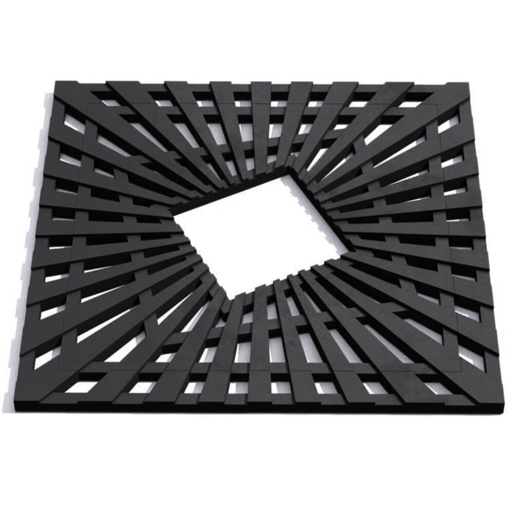 Приствольная решетка для дерева ZKING ATMOSPHERE 1.2х1.2м Черная Чайковский фото