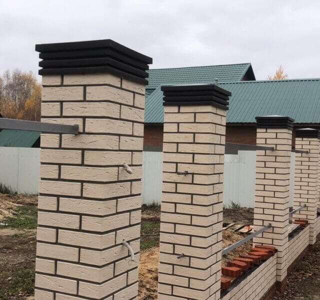 Колпак Zking Бона ХайТек Коричневый на столб 1.5х1.5 кирпича (385х385мм) в Чайковском фото