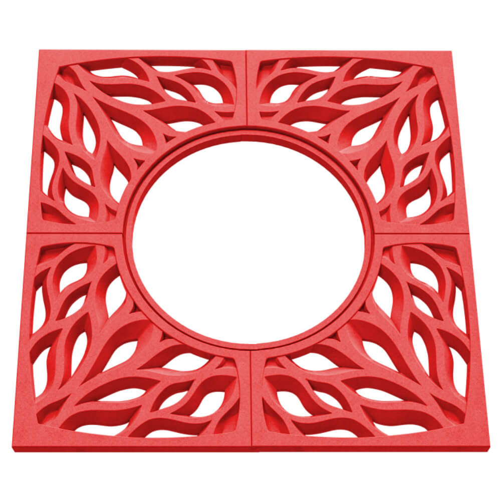 Приствольная решетка для дерева ZKING CRUST 1.2х1.2м Красная в Чайковском фото