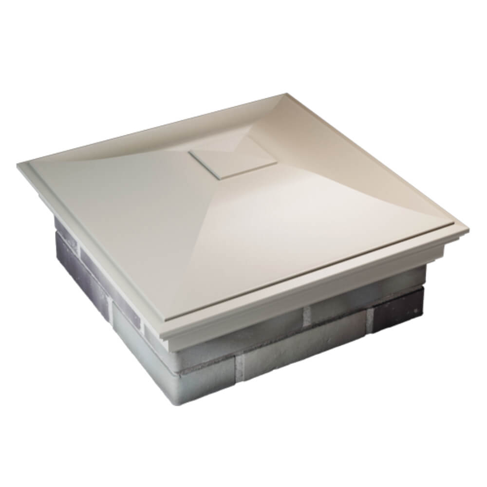 Колпак Zking Монблан Бежевый на столб 2х2 кирпича (515х515мм) Чайковский фото