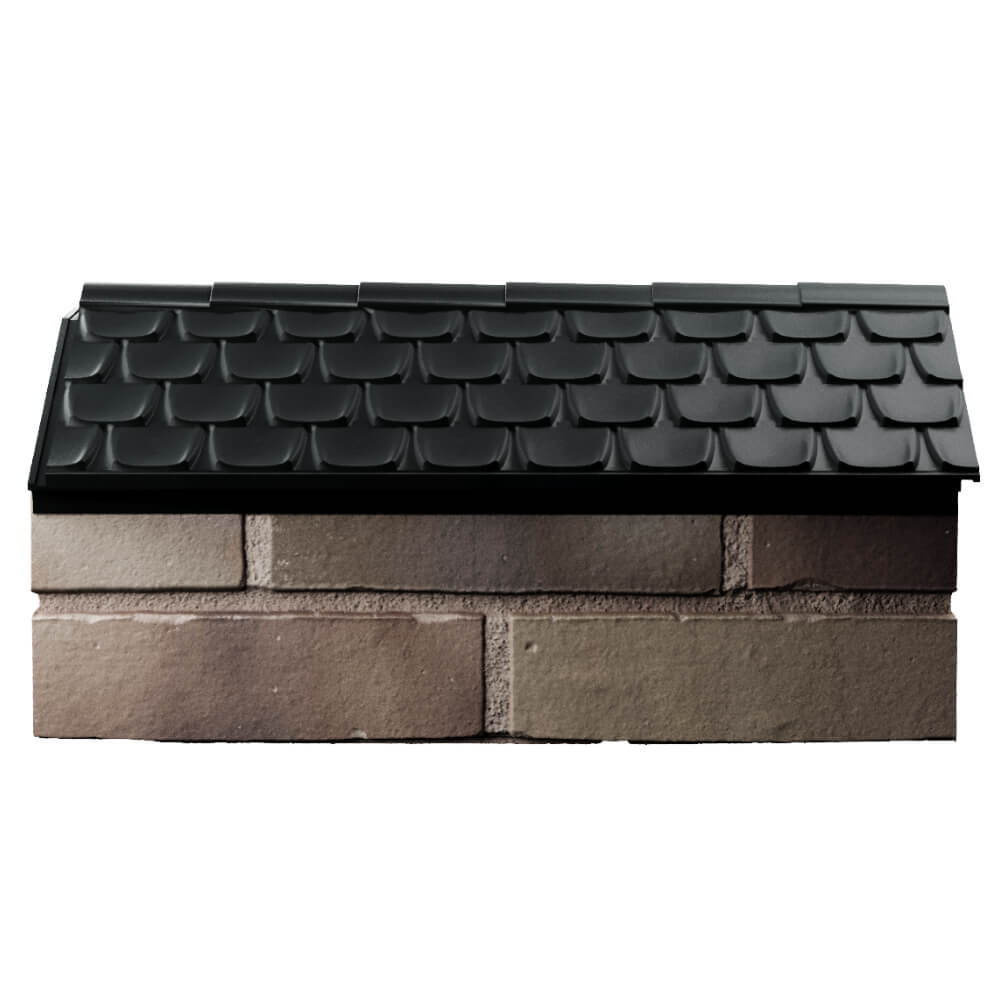 Парапет Zking Эльбрус Черный с посадкой на 1 кирпич (255мм) в Чайковском фото