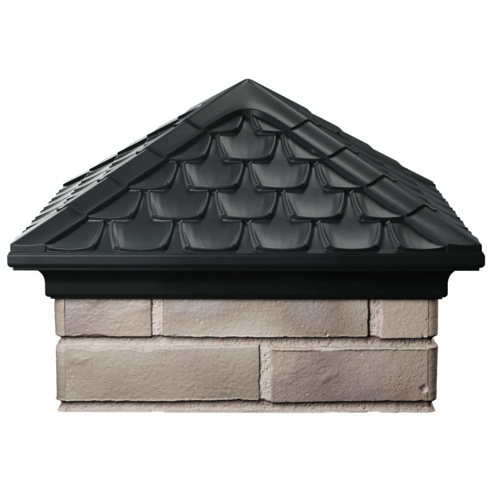 Колпак Zking Эльбрус Черный на столб 1.5х1.5 кирпича (385х385мм) Чайковский фото