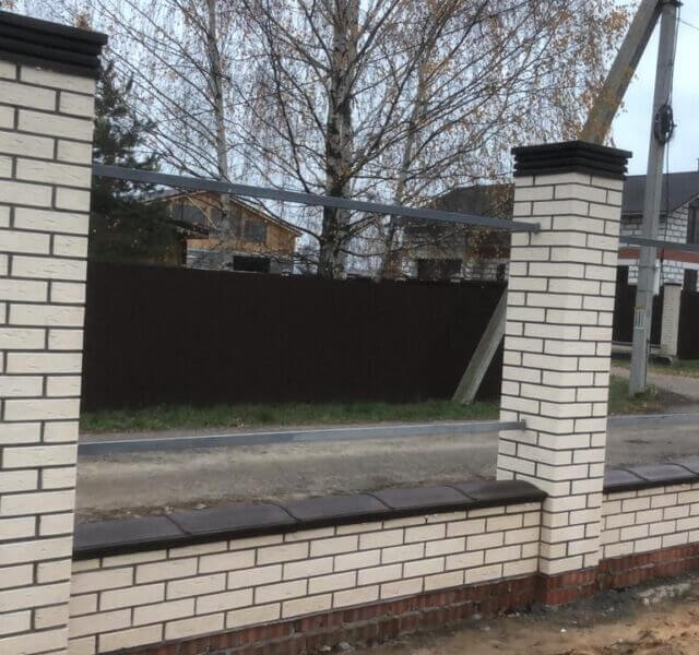 Колпак Zking Бона ХайТек Коричневый на столб 1.5х1.5 кирпича (385х385мм) в Чайковском фото