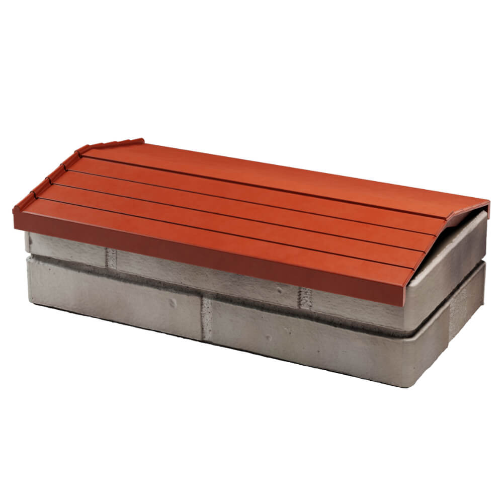 Парапет Zking Бона ХайТек Красный с посадкой на 1 кирпич (200/225/255мм) в Чайковском фото