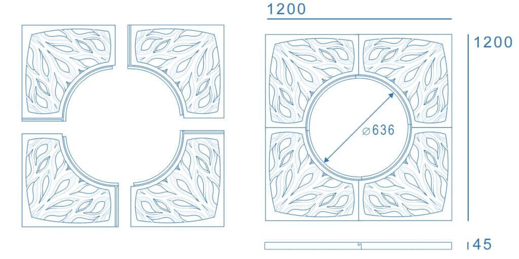 Приствольная решетка для дерева ZKING CRUST 1.2х1.2м Черная в Чайковском фото