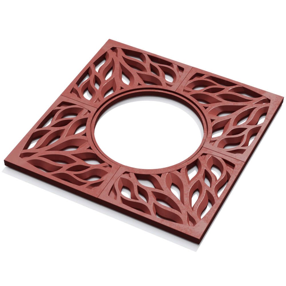 Приствольная решетка для дерева ZKING CRUST 1.2х1.2м Красная в Чайковском фото